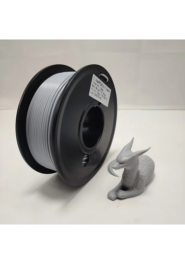 Techbloom Yüksek Kaliteli Pla Filament Grey 250g 1.75mm +/- 0.02mm Çoğu Fdm 3d Yazıcı Uyumlu Vakumlu