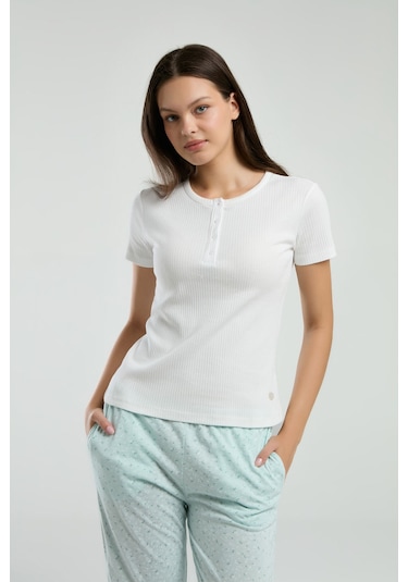 Pierre Cardin Kadın Krem Pijama Takımı Krem