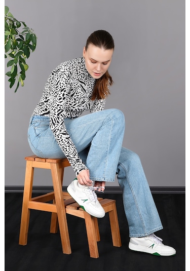 Refilya Masif Ahşap Katlanır Merdiven Tabure Natürel Kayın Ağa...