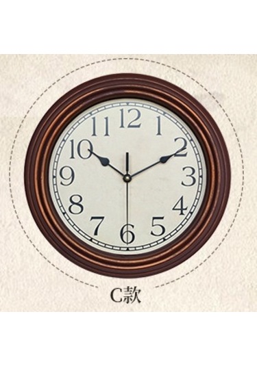 Tenfowee "lüks Ahşap Duvar Saati - Retro Avrupa Tarzı 30x30cm Kahverengi Dekoratif" Çok Renki