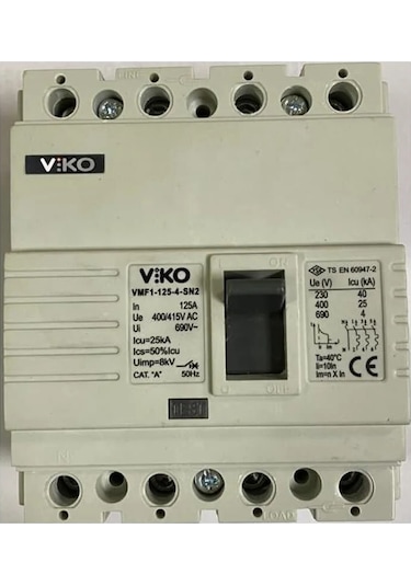 Viko 4x63 Amper 4 Kutuplu 25ka Sabit Kompakt Şalter Vmf1-63-4-sn2