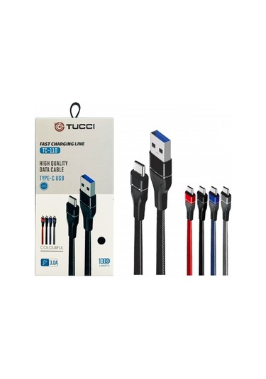 PLATOON TC-110 3.0 AMPER USB - TYPE-C Şarj  Kablosu 1 Metre