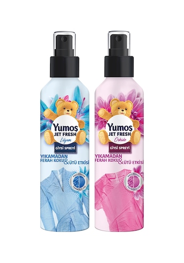 Yumoş Jet Fresh Orkide 200 ML + Jet Fresh Lilyum Giysi Spreyi 200 ML