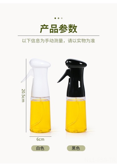 Hfambition Beyaz Plastik Sağlıklı Yağ Spreyi, Püf Noktası: Basınçlı, Buharlaşır, Mutfak/barbekü İçin, Renkli Kutu Paketi Çok Renkli