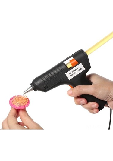 Pazly 40w Boyasız Tutkal Tabancası Seti - 5 Adet Çukur Onarım Çubuğu - Kullanışlı Ve Güçlü Yapıştırıcı Aleti