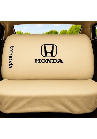 Honda Uyumlu Bej Renk Penye Kumaş Oto Koltuk Kılıfı Takımı Ön Ve Arka Servis Kılıfı Seti