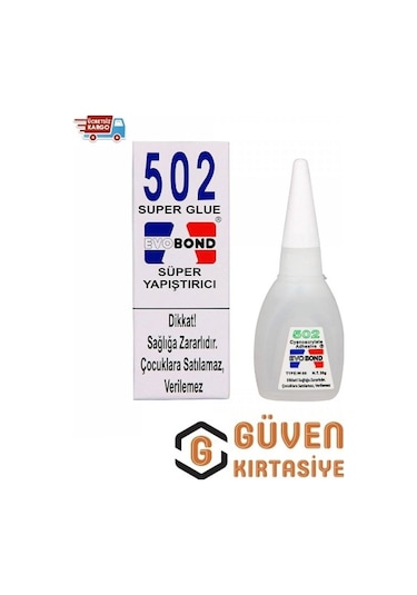 Evo Bond 502 Super Glue Süper Yapıştırıcı 2 Adet