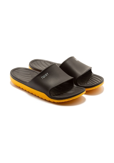 Twigy Demba Erkek Terlik Siyah Turuncu 40/45 DD0566 Siyah