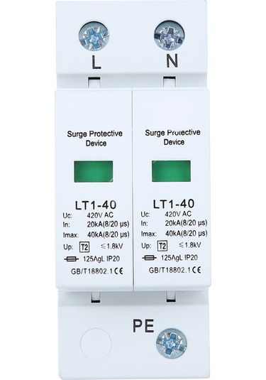Geeroyoo 2p 40ka Ray Koruma Modülü, Demir Yolu Montajlı, 420v, Seviye 2, Manyetik Öyleme, Güçlü Konduktifite, Uzun Ömürlü Elektrik Aygıtı