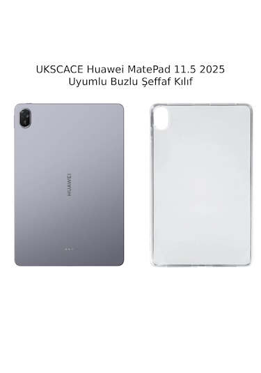 Huawei Matepad 11.5 2025 Papermatte Kılıf - Frosted Series Buzlu Şeffaf Arka