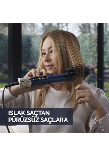 Babyliss Saç Kurutma Ve Şekillendirme Seti Air Wand, Difüzör Ve Paddle Başlık Dahil, 1600w, 4 Başlık, İyon Teknolojisi Lacivert, 4 Başlıklı
