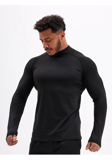 Uvın Rashguard Süveter Spor Temel Termal Süveter 325756416 Siyah