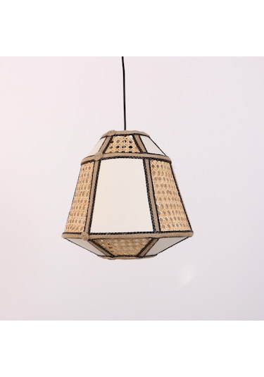 Özden 30x30 Cm Doğal Hazeran & Kumaş Avize Mix