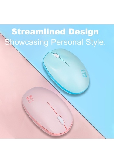 Dancemonkey Şık & Kaliteli Kablosuz Fare: Sessiz Tıklama, Pürüzsüz Kullanım, Renkli Seçenekler Optik Optik