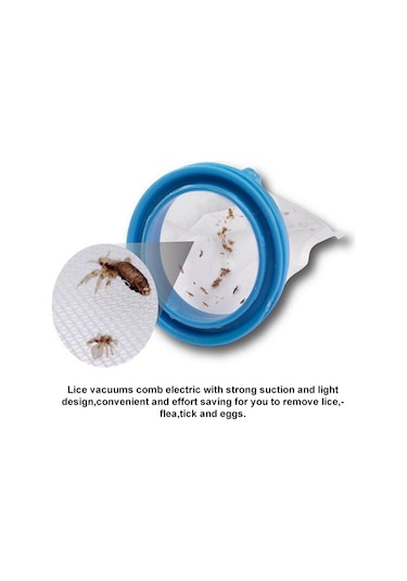 Geeksen Evcil Hayvan Elektrikli Bit Kene Temizleyici, Kedi Köpek Tüy Temizleme Aleti, 3 Filtreli Avrupa Standartı
