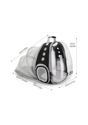 Jialan Kediler İçin Şeffaf Pet Kedi Taşıyıcı Çanta Açık Hava