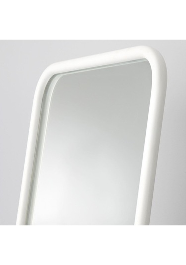 Ayaklı Boy Aynası, Beyaz, 48x160 Cm Beyaz