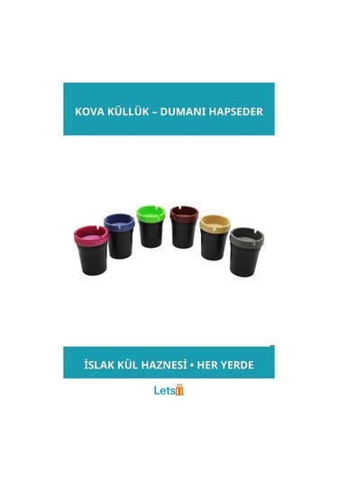 Sigara Dumanını Hapseden Kova Küllük Ergonomik Ve Şık Tasarım