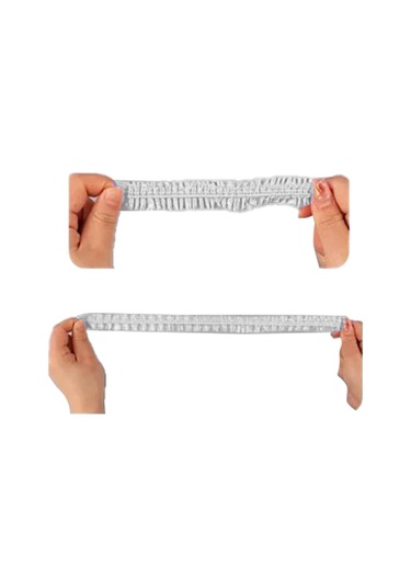 Suntek 100 Adet Tek Kullanımlık Duş Boneleri Elastik Banyo Beyaz