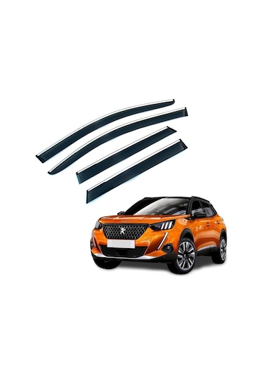 Peugeot 2008 2020+ Kromlu Cam Rüzgarlığı İthal
