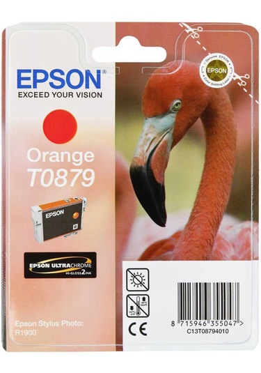 Epson T0879 C13T08794020 Turuncu Kartuş R1900 Fiyatları ve Özellikleri