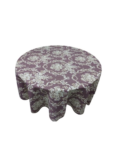 Panama Keten (Sıvı İtici,Leke Tutmaz ) ,Yuvarlak ,Yemek Masası Ör (464937417)