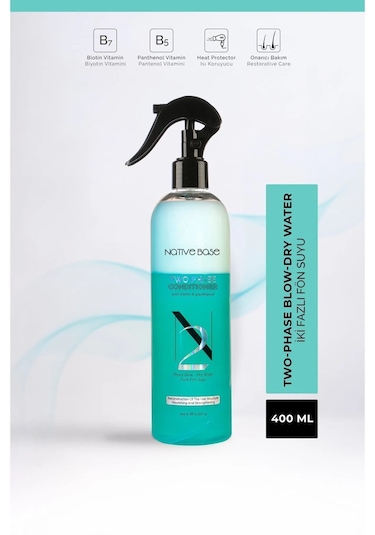Native Base Biotin&panthenol İçerikli Çift Fazlı Fön Suyu 400 Ml