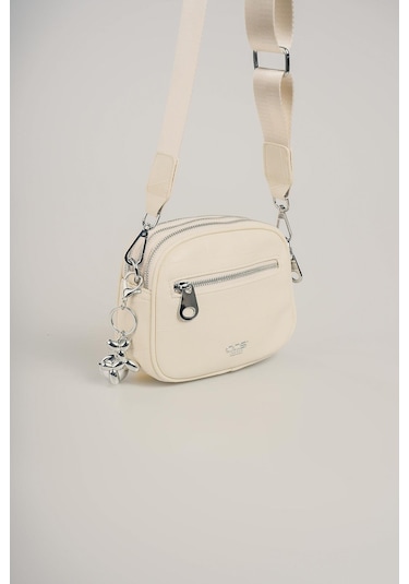 Ççs Kadın 17860 Omuz Ve Kol Çantası Kirli Beyaz
