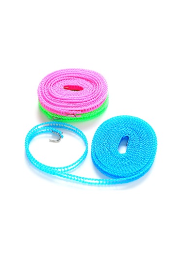 Vkemall Nylon Rulo Kurulabilir Çamaşır İpi 5-8m: Rüzgar Direnci, Dış Mekan Seyahat Uygun, Güçlü Asma Özelliği Pembe