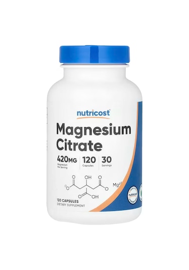 Nutricost Magnesium Citrate 420mg 120 Veggie Caps
