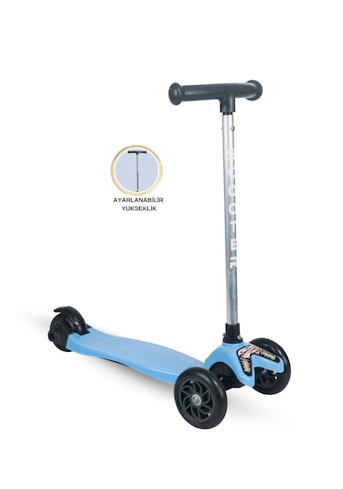 Tois Colorwase Led Işıklı Yükseklik Ayarlı Scooter Mavi