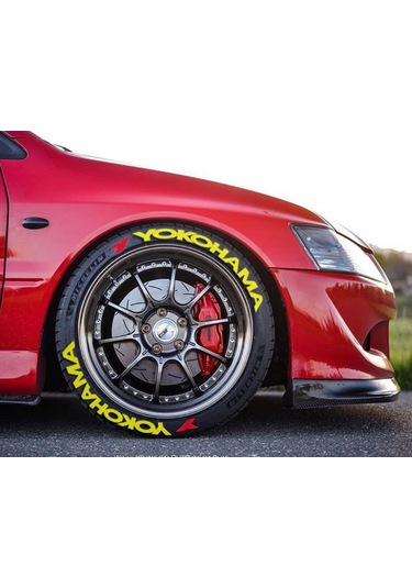 Lastik Yazısı Yokohama 31mm Büyük Boy Araç Lastik Stikeri 8adet