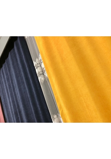 Perdefony 43 Renk Güneşlik Fon Perde Düz Dikim