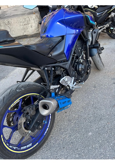 Yamaha Mt-25 Egzoz Koruması Mavi