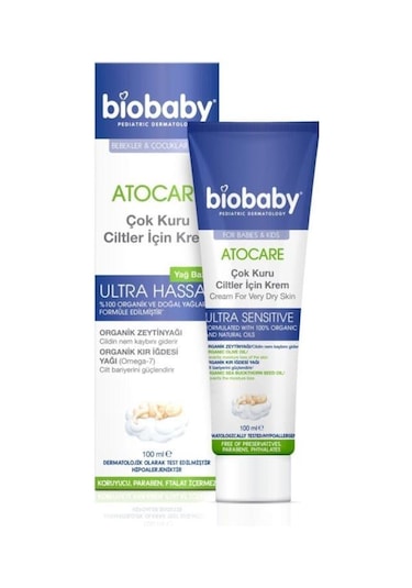 Biobaby Kuru Ve Çok Kuru Ciltler İçin Krem Yağ Bazlı 100 ML