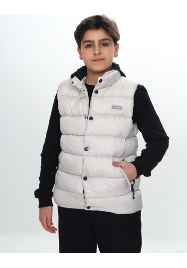 Toontoy Erkek Çocuk Göğsü Armalı Şişme Yelek Bej
