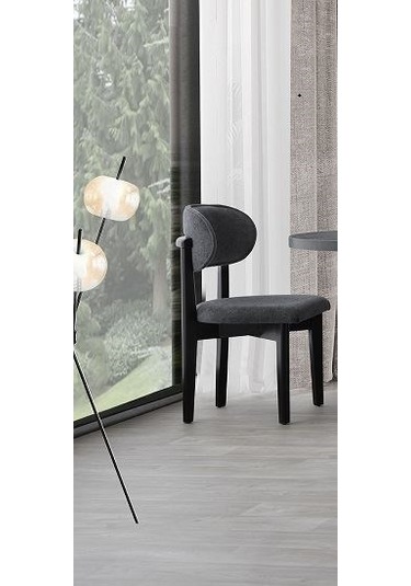 Tarsus Ahşap Antrasit Sandalye 6 Adet Antrasit