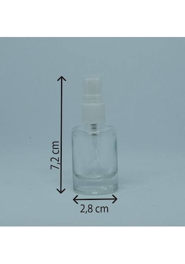 Boş Parfüm ve Kolonya Şişesi 12 ML 10 Adet Boş Plastik Beyaz Sprey