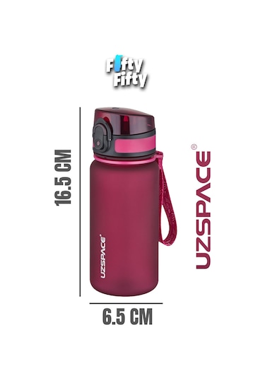 Uzspace 350 Ml Pipetsiz Softtouch Tritan Çocuk Su Matarası -ff350mluzs Kırmızı