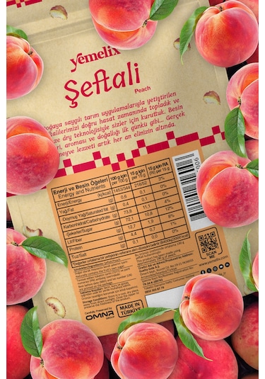 Freeze Dried 3'lü Avantaj Paketi Şeftali Kuru Meyve Cipsi - Dondurularak Kurutulmuş Şeftali 15gx3 15 G