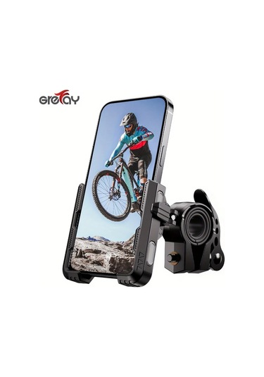 Xuweiwei Grefay Gri 360 Derece Dönebilen Bisiklet Motosiklet Scooter Telefon Tutucu 20 40mm Gidon Gri