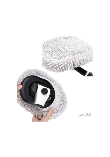 Ultra Yumuşak Premium Mikrofiber Ufak Makarna Başlıklı Teleskopik Araç Yıkama Mopu 1 Adet