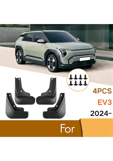 Anjiexun Kia Ev3 2024 Ön Arka Çamurluk Koruyucuları İçin Araba Çamurlukları Sıçrama