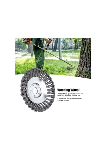 Springsun 6 İnç Ot Çekme Tekerleği Çim Biçme Makinesi Çim Temizleme Aksesuarı Paslanmaz