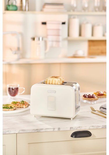 Karaca Multicrust Retro Ekmek Kızartma Makinesi Cream