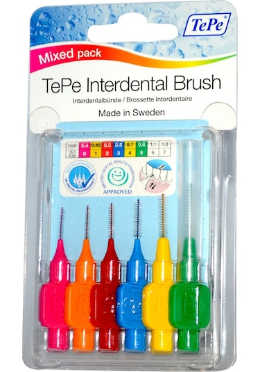Tepe Interdental Arayüz Fırçası Karışık Set 6'lı