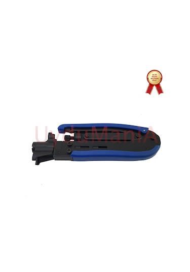 Sıkma Pensesi + Kablo Soyucu + 8 Adet Sıkmalı F Konnektör