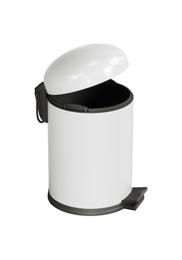 Aqua Bagno Smile Çöp Kovası -pedallı 5 Lt. , Beyaz