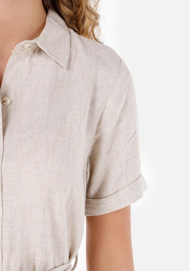 Colins Regular Fit Dokuma Kadın Bej Elbise Cl1068244 Q1.v1 Beı Bej