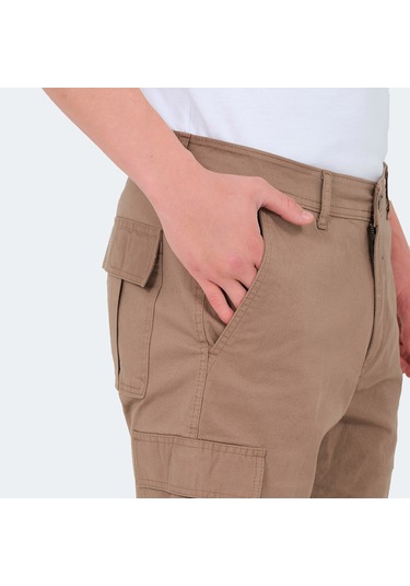 Slazenger EARNINGS Erkek Cepli Kargo Toprak Şort